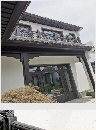 青岛桃花源项目翘角亭檐实拍