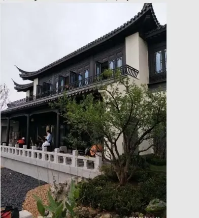 桂林罗山湖项目廊架庭院实拍